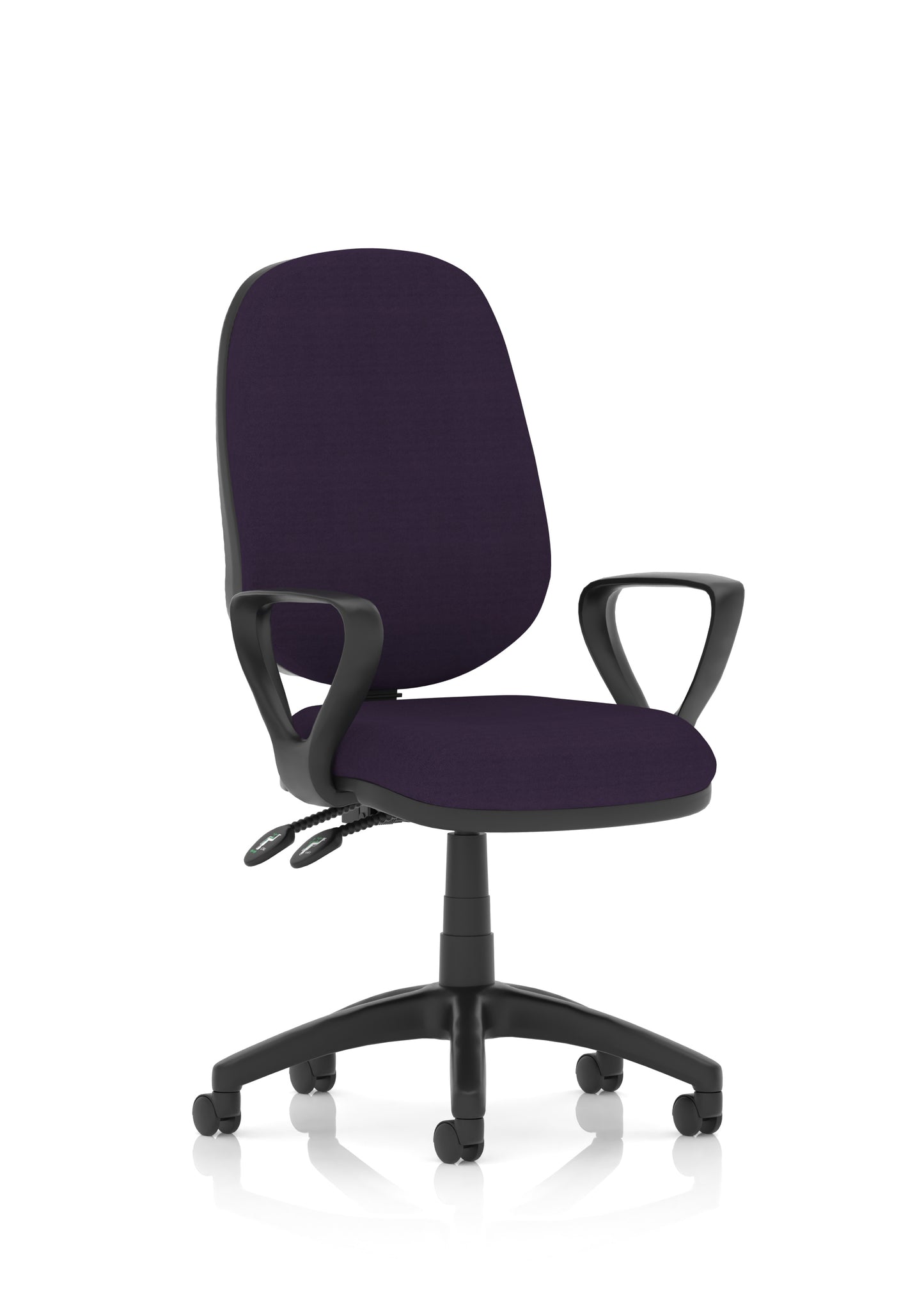 Luna II Lever Task Operator Chair - Optional Arm Choice - 11 Colour Choice