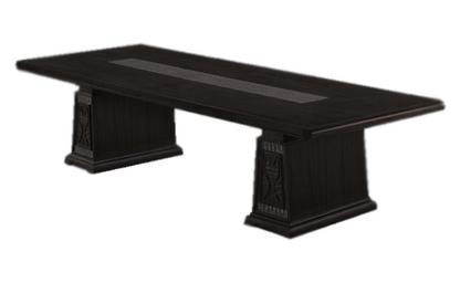 Black Ash Real Wood Veneer Unique Luxurious Executive Meeting Boardroom Table - 2400mm to 2800mm - KT5J32