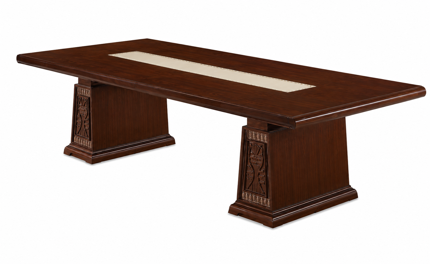 Walnut Real Wood Veneer Unique Luxurious Executive Meeting Boardroom Table - 2400mm to 2800mm - KT5J32