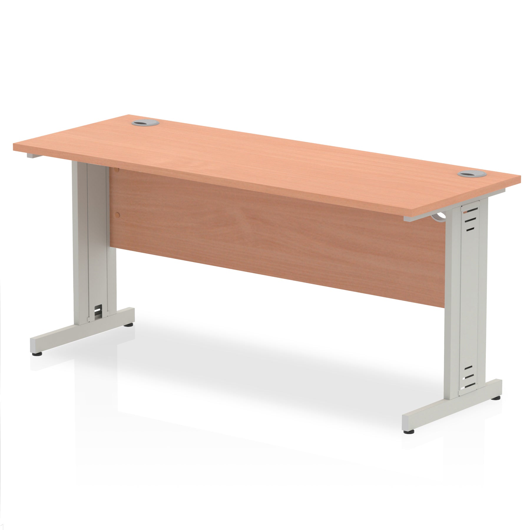 Impulse Slimline Desk Cable Managed Leg - 1600mm - Multiple Colour Options