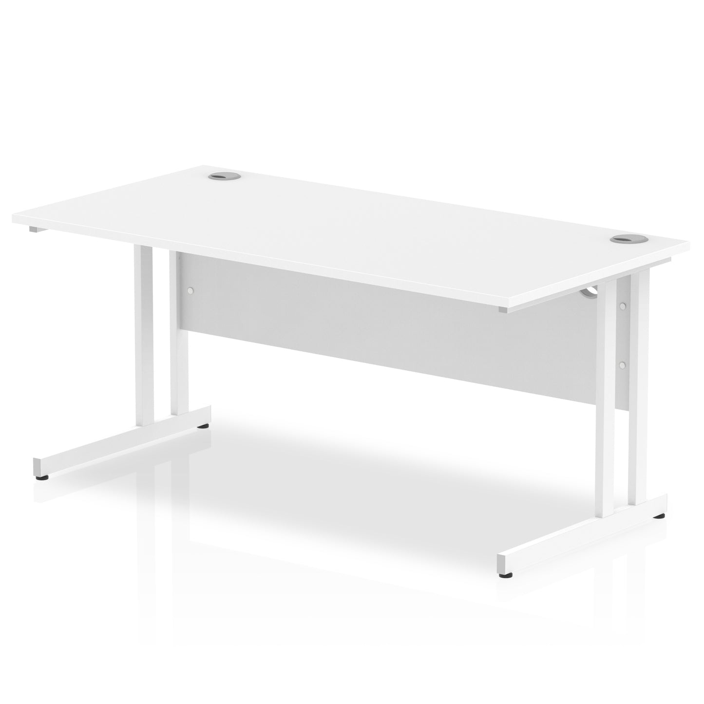 Impulse Straight Desk Cantilever Leg - 1600mm - Multiple Colour Options