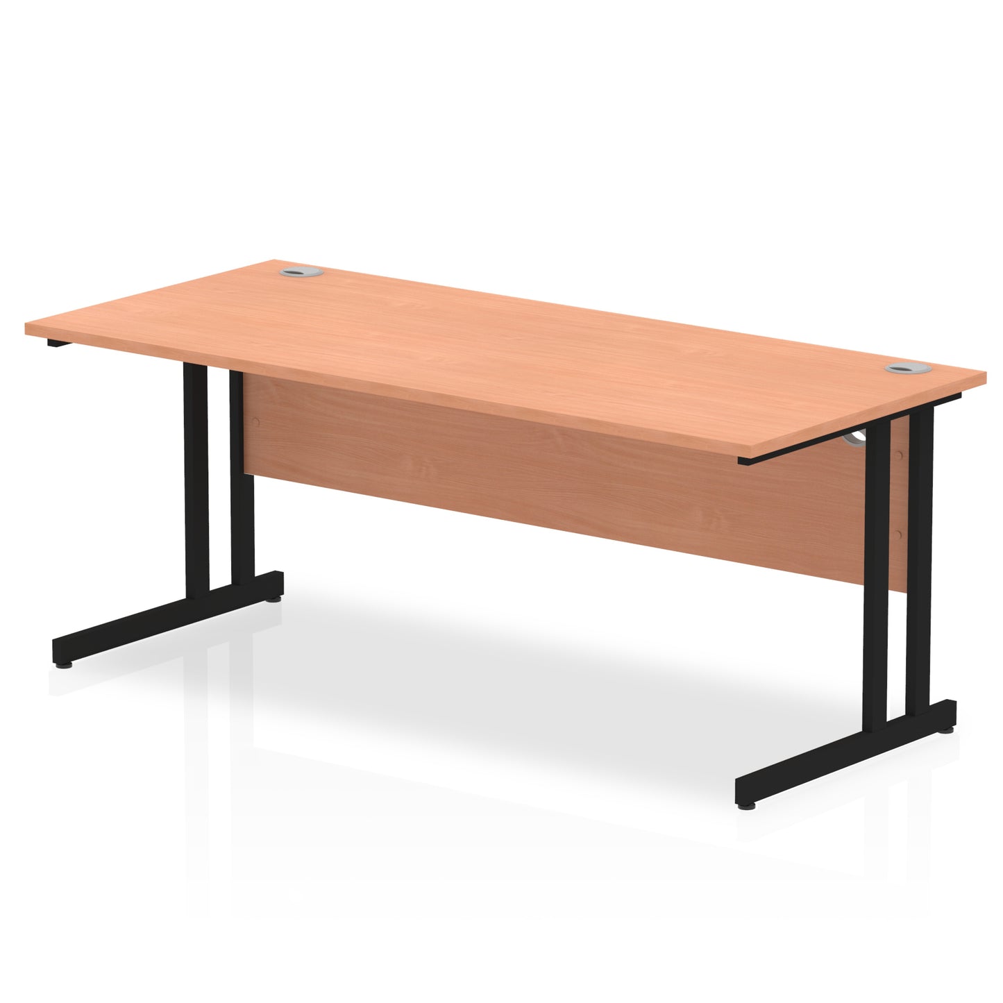 Impulse Straight Desk Cantilever Leg - 1800mm - Multiple Colour Options
