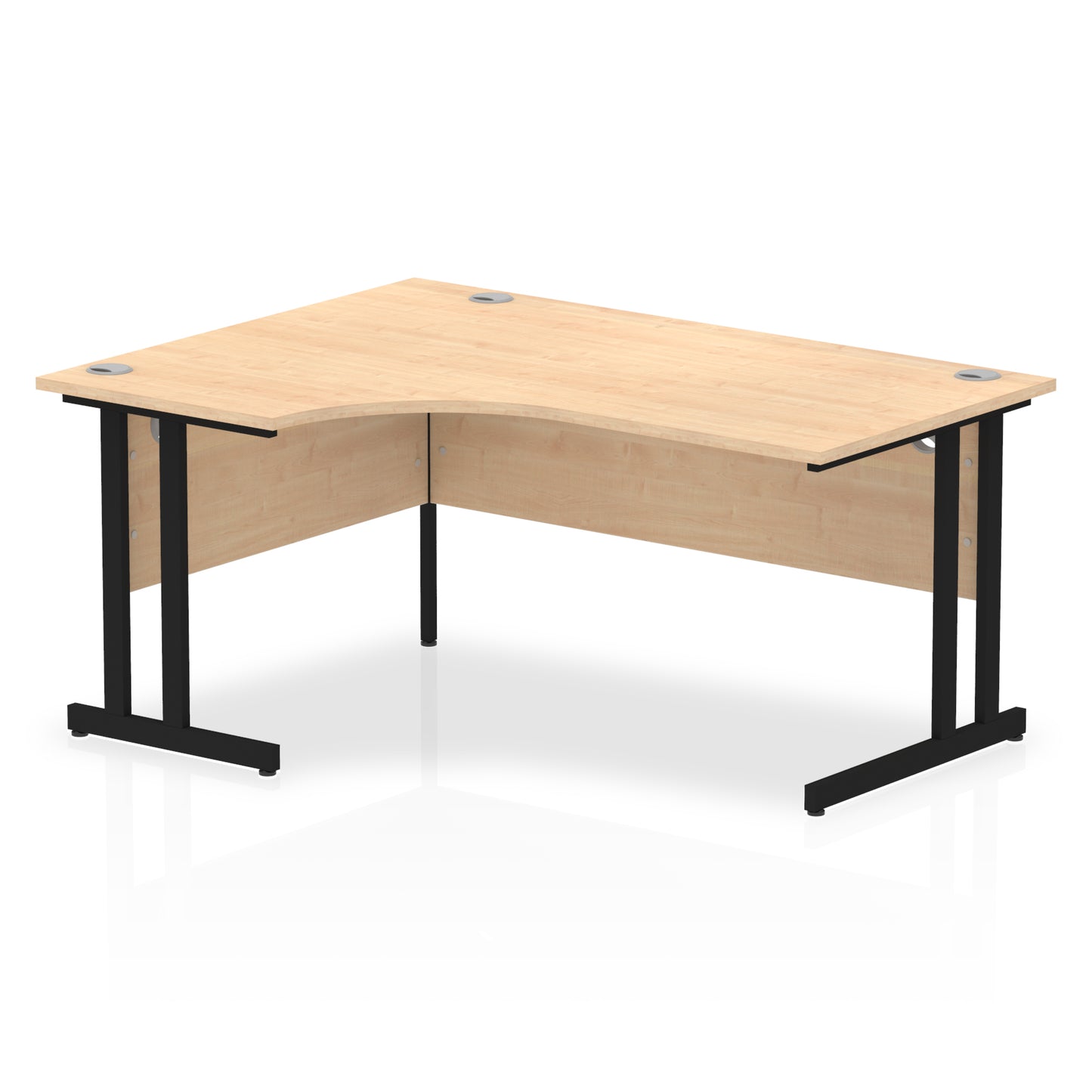 Impulse Left Hand Crescent Desk Cantilever Leg - 1600mm - Multiple Colour Options