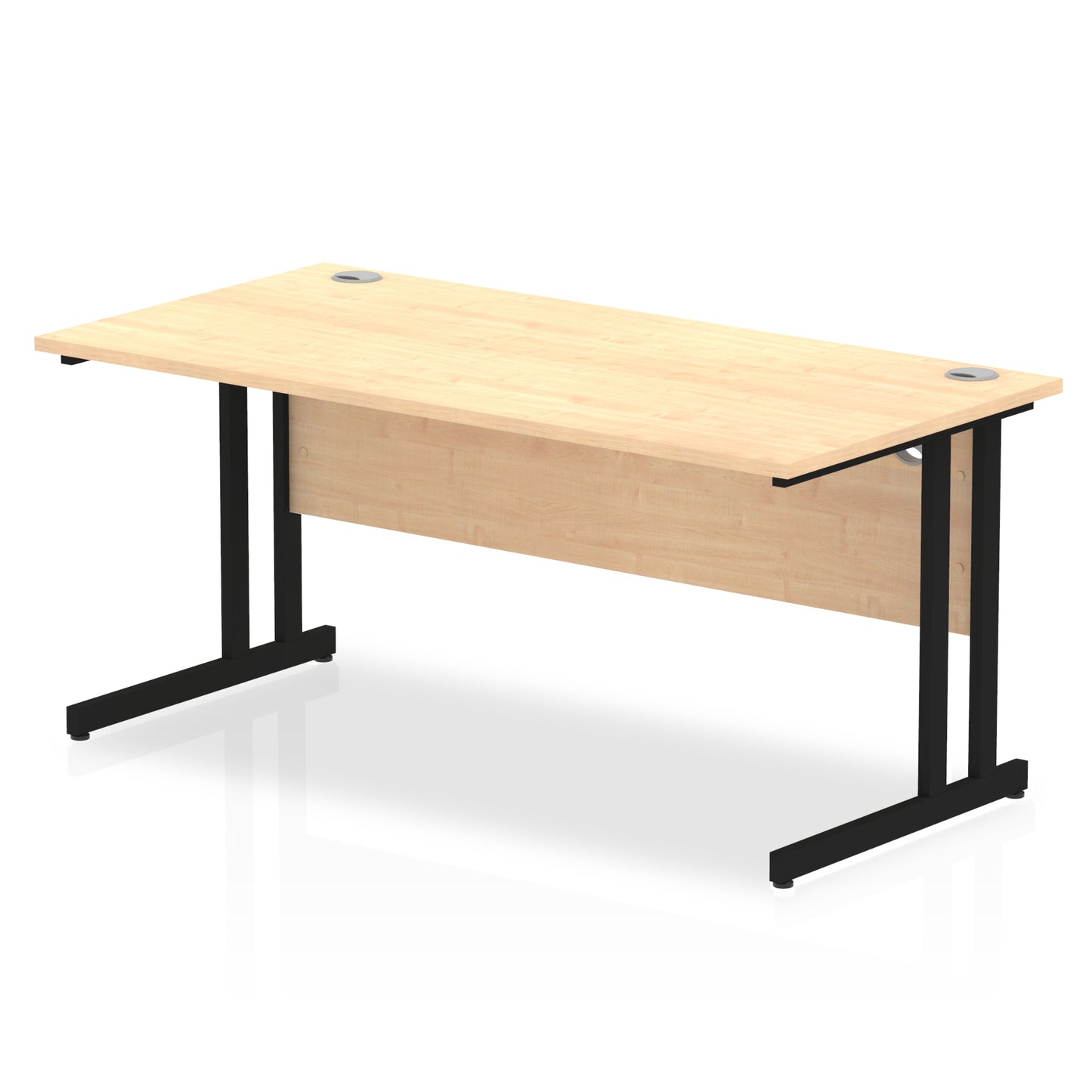 Impulse Straight Desk Cantilever Leg - 1600mm - Multiple Colour Options