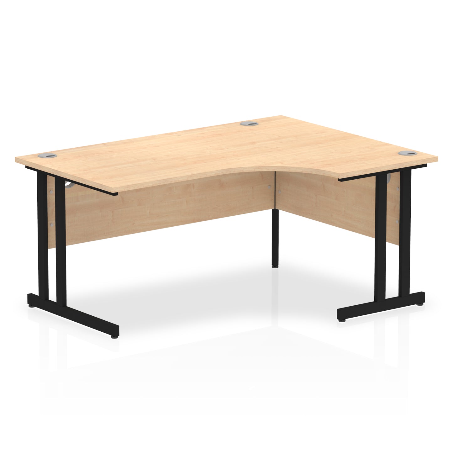 Impulse Right Hand Crescent Desk Cantilever Leg - 1600mm - Multiple Colour Options