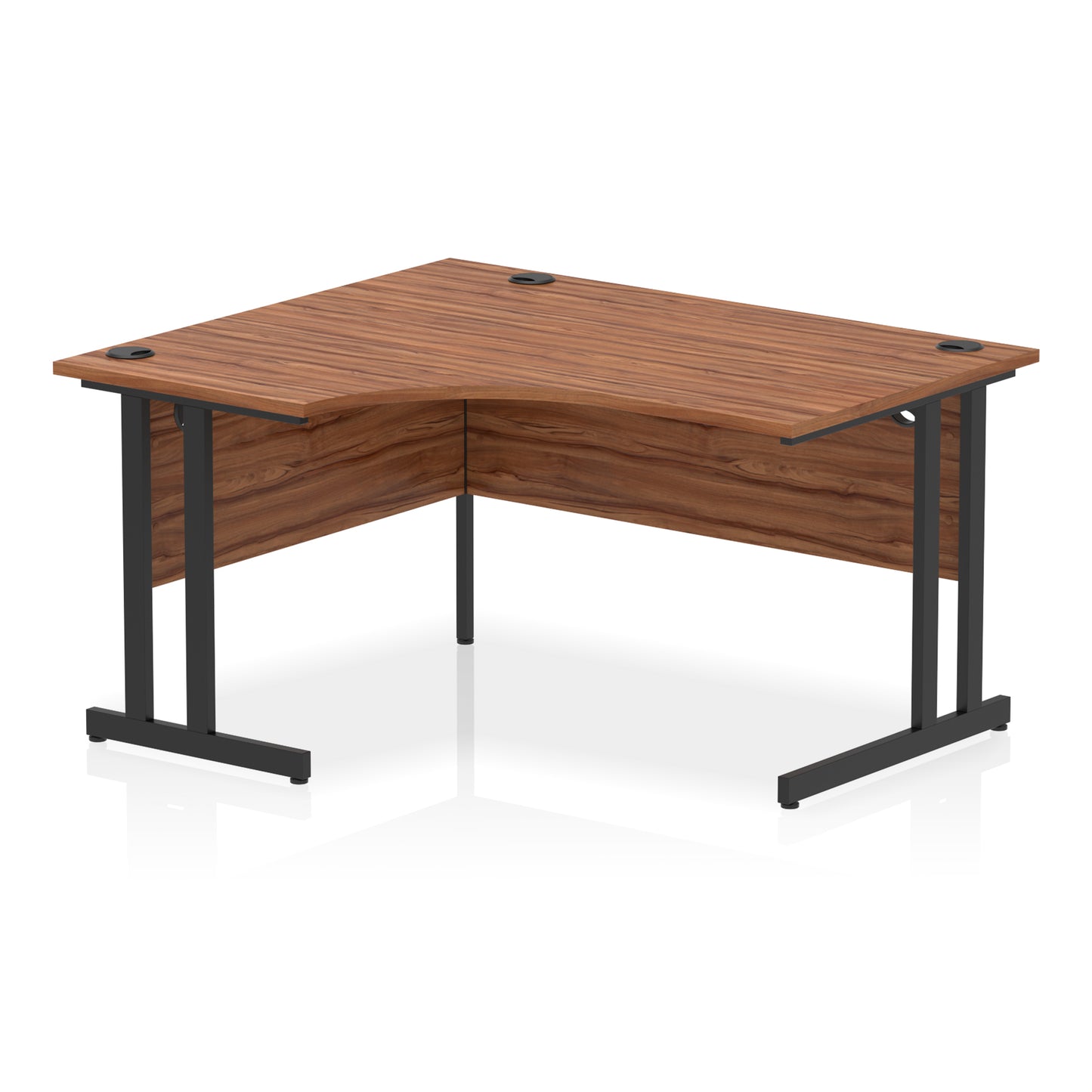 Impulse Left Hand Crescent Desk Cantilever Leg - 1400mm - Multiple Colour Options