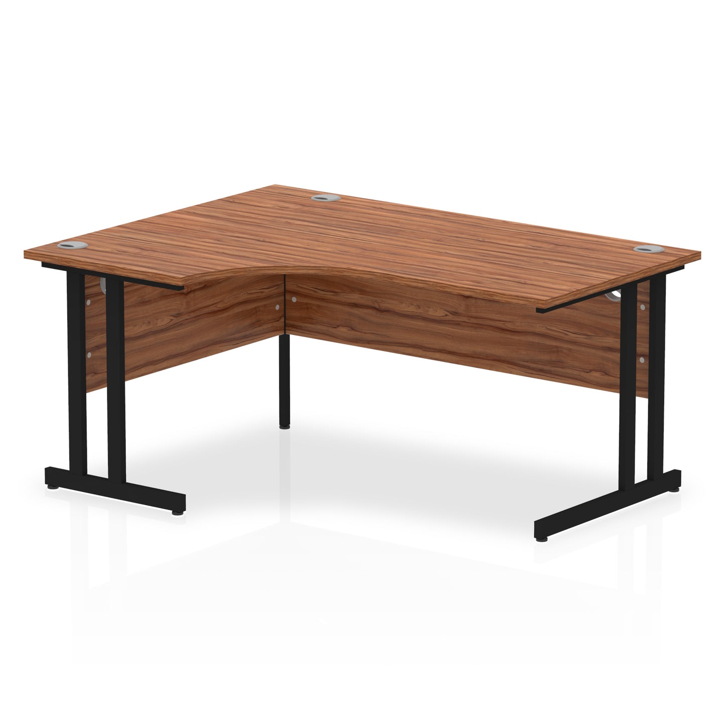 Impulse Left Hand Crescent Desk Cantilever Leg - 1600mm - Multiple Colour Options