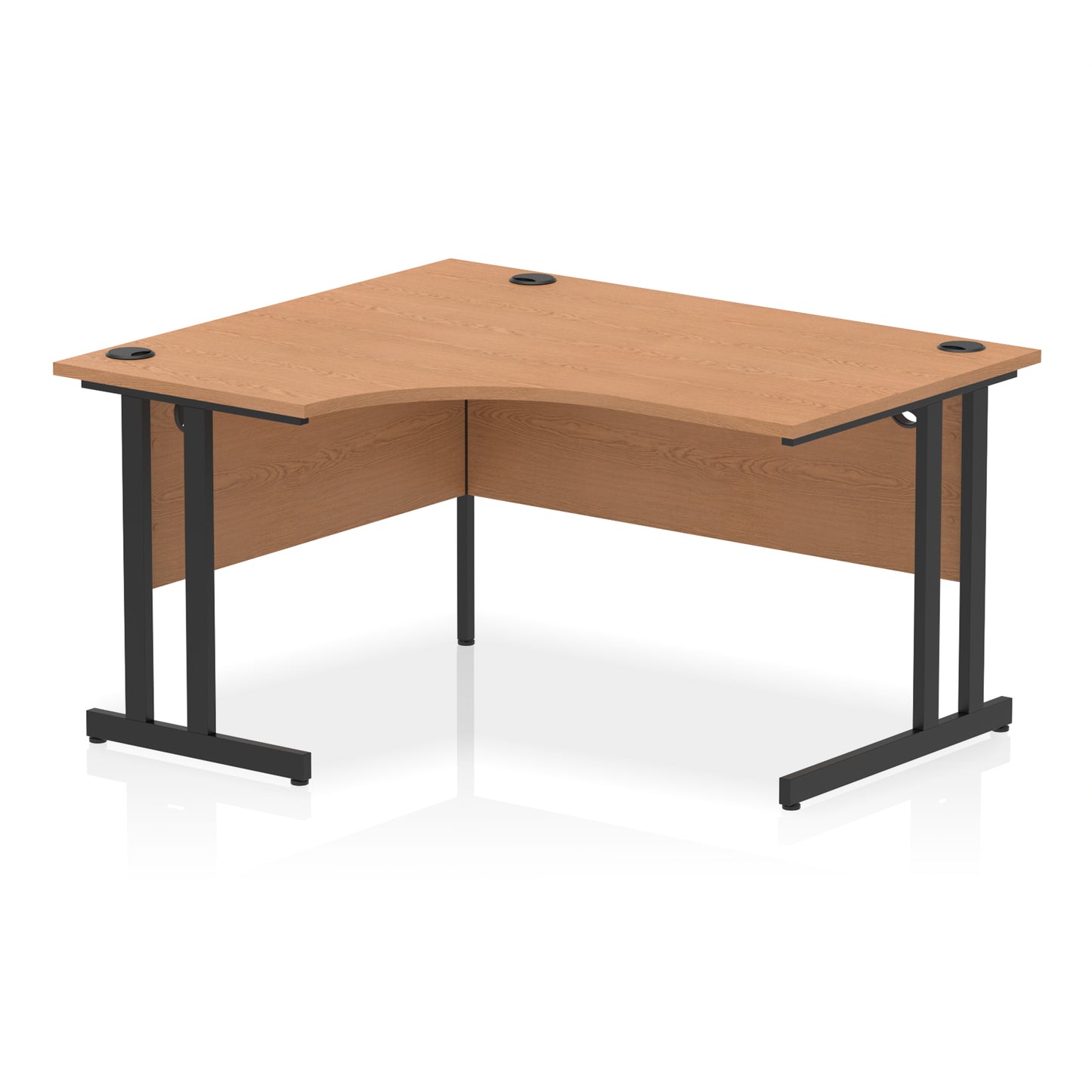 Impulse Left Hand Crescent Desk Cantilever Leg - 1400mm - Multiple Colour Options