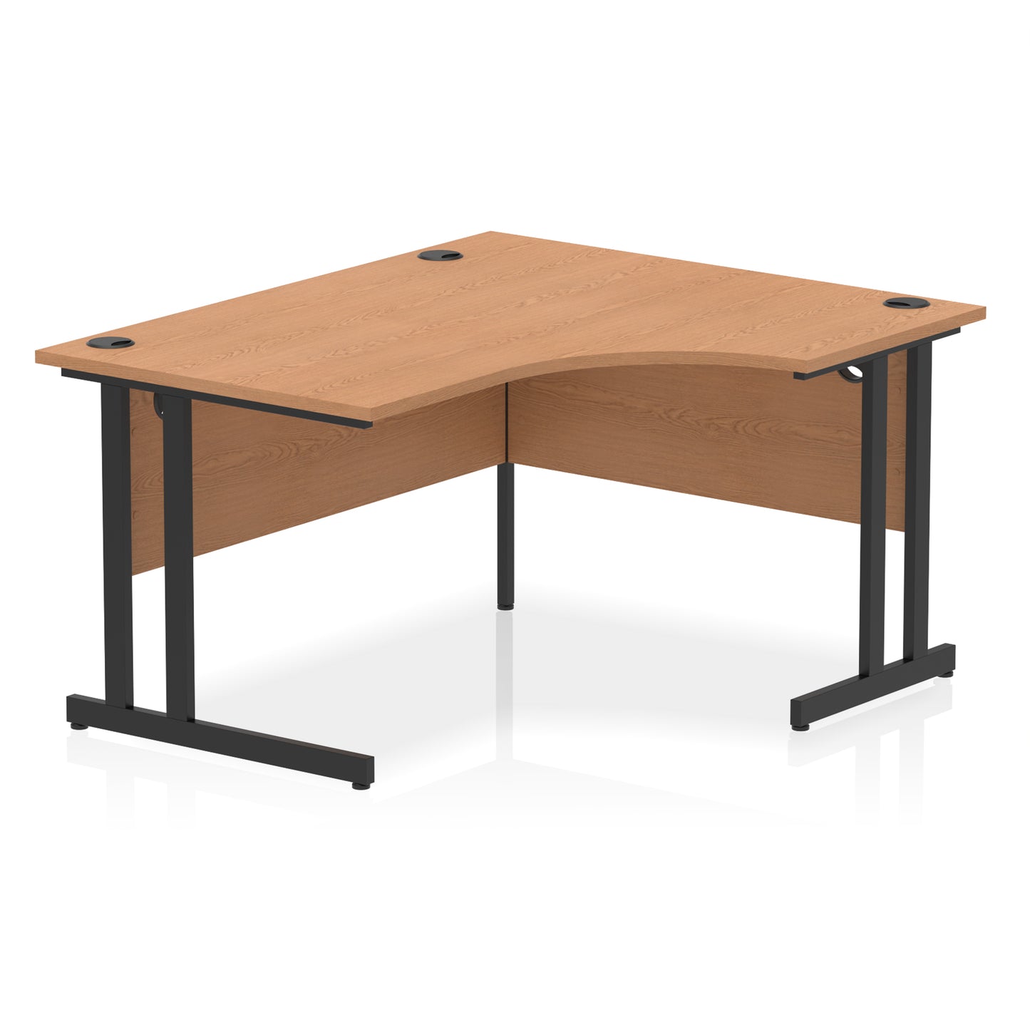 Impulse Right Hand Crescent Desk Cantilever Leg - 1400mm - Multiple Colour Options