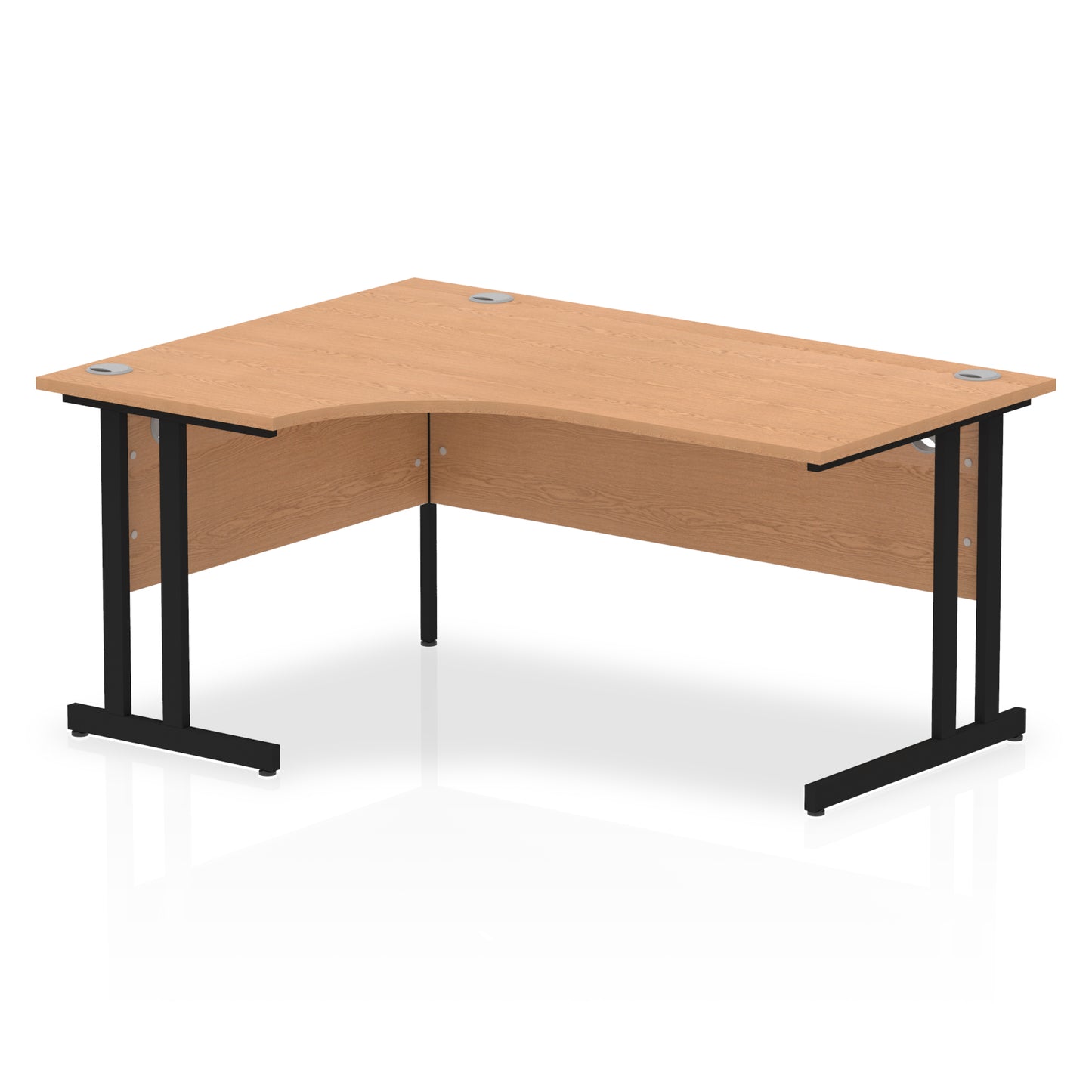 Impulse Left Hand Crescent Desk Cantilever Leg - 1600mm - Multiple Colour Options