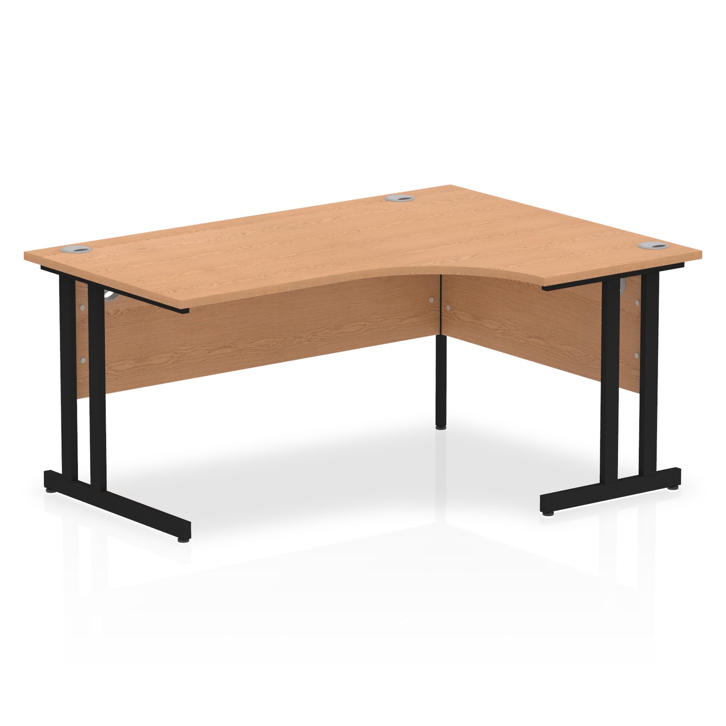 Impulse Right Hand Crescent Desk Cantilever Leg - 1600mm - Multiple Colour Options