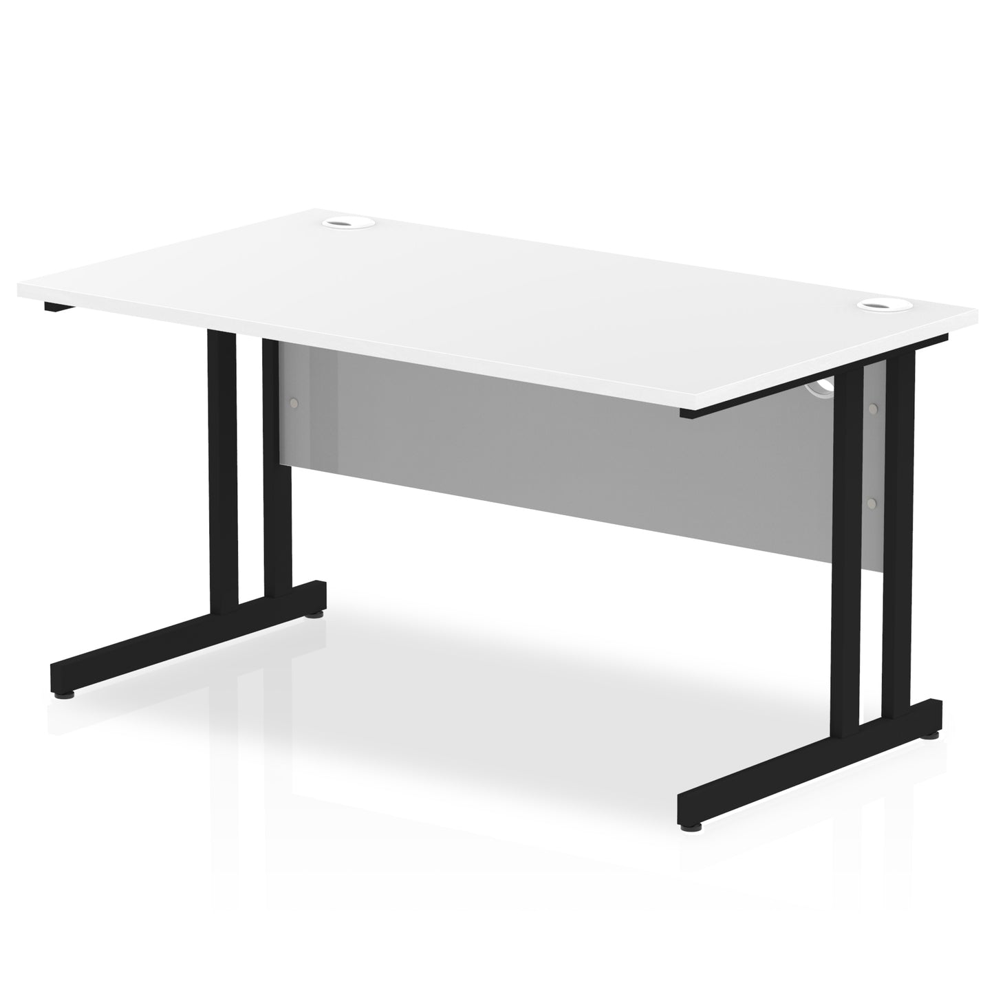 Impulse Straight Desk Cantilever Leg - 1400mm - Multiple Colour Options