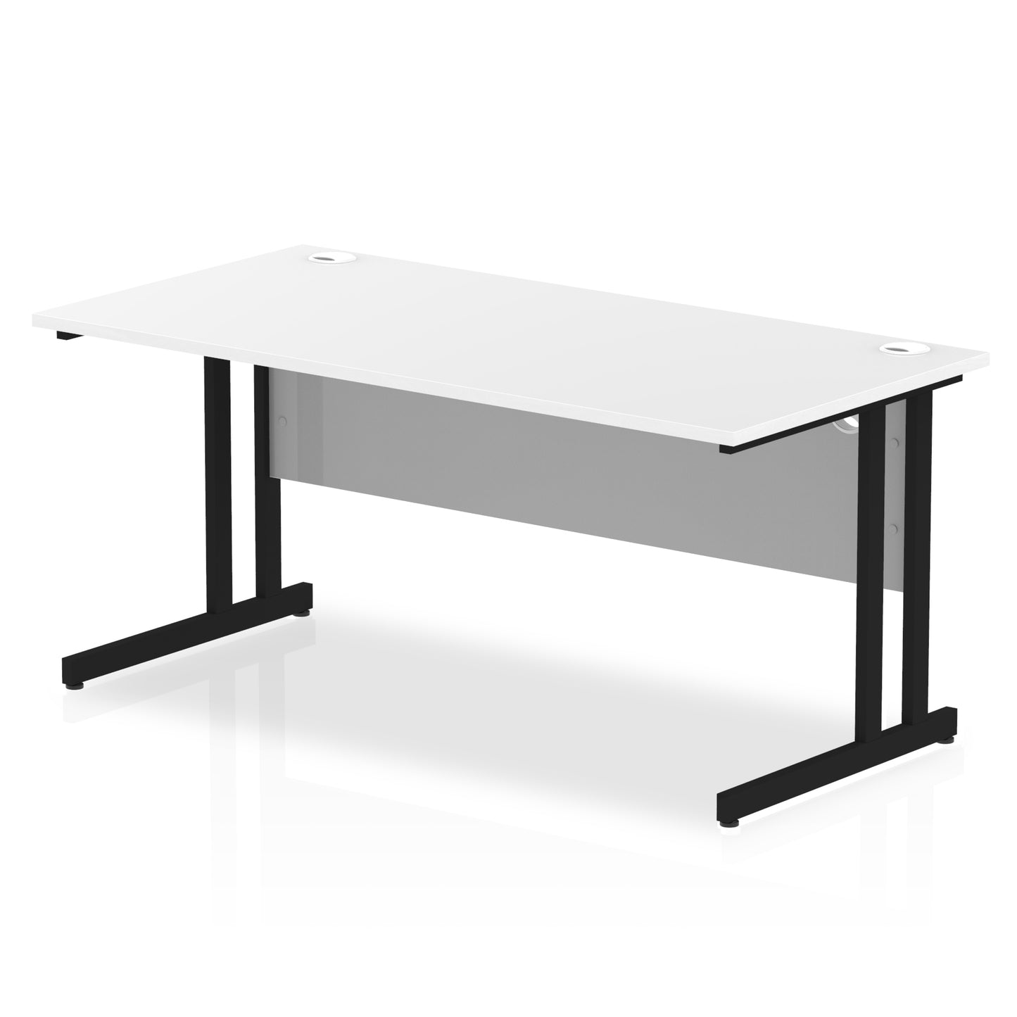 Impulse Straight Desk Cantilever Leg - 1600mm - Multiple Colour Options