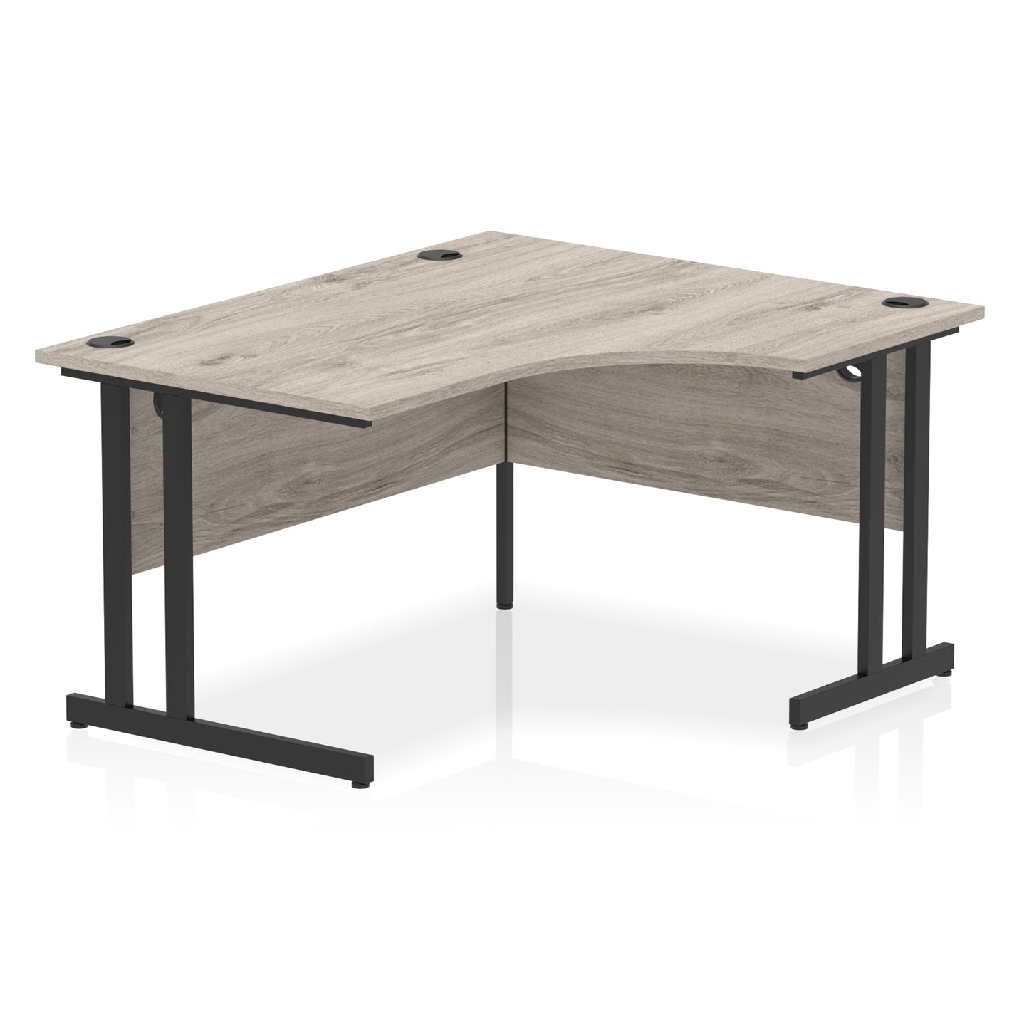 Impulse Right Hand Crescent Desk Cantilever Leg - 1400mm - Multiple Colour Options