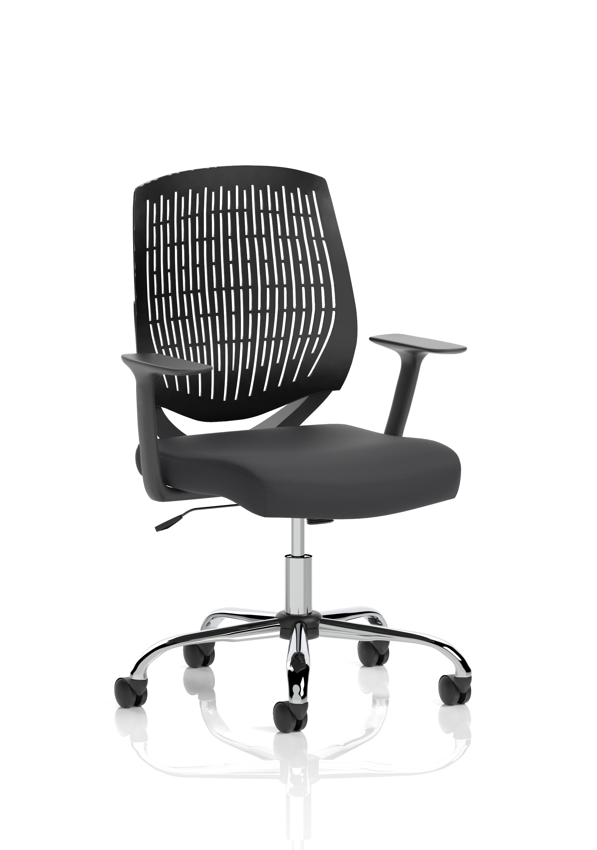 Dura Medium Back Task Operator Office Chair with Fixed Arms - Multiple Colour Options Available UK