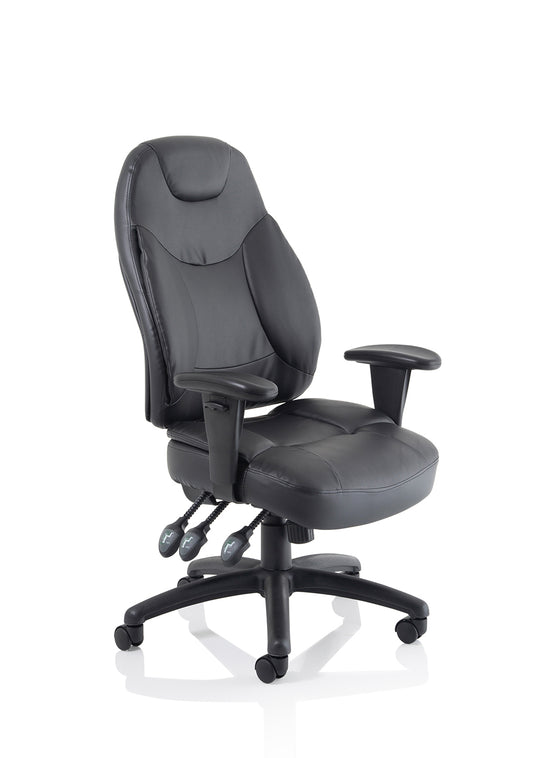 Galaxy High Back Task Operator Office Chair with Height Adjustable Arms