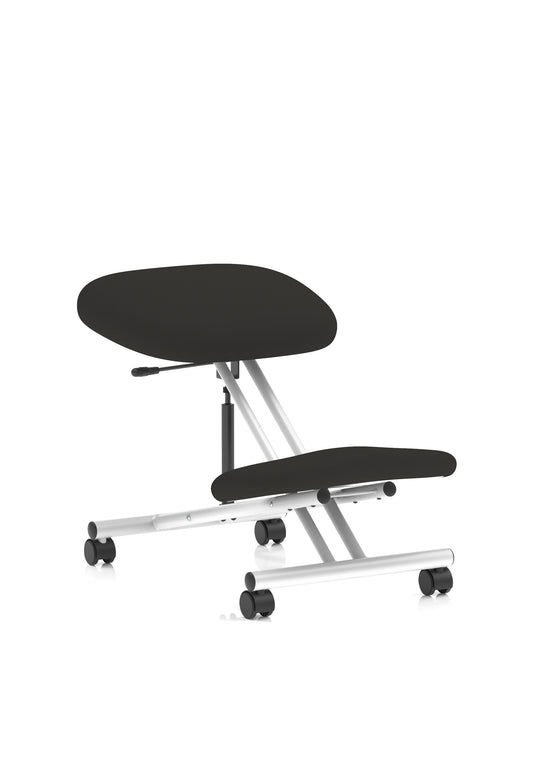 Kneeling Task Operator Stool - Black or Silver - Available in 20 Colour Choices