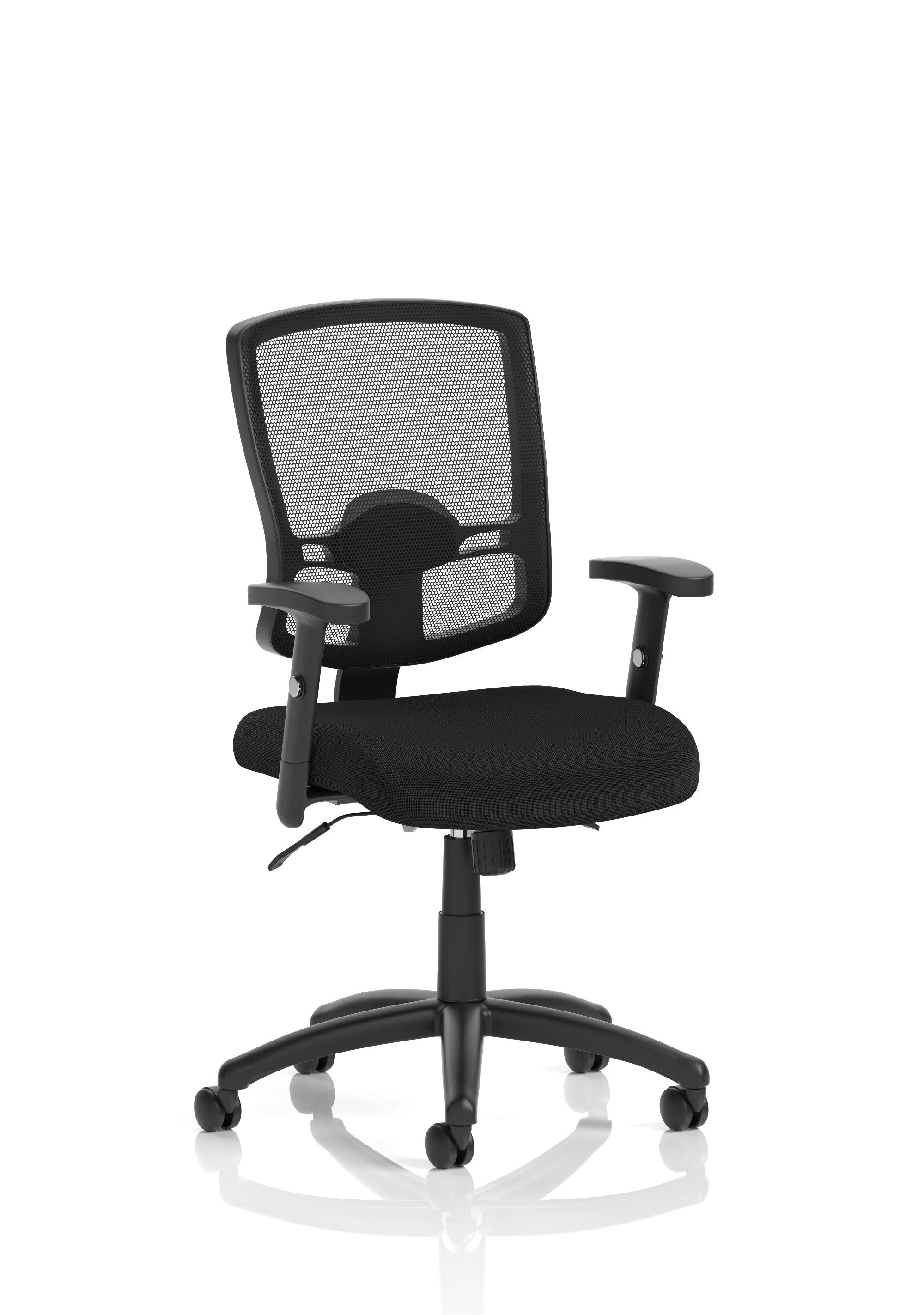 Portland II Medium Mesh Back Task Operator Office Chair with Height Adjustable Arms - Available in 20 Colour Choices