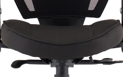 Denver High Mesh Back Black Task Operator Office Chair with Height Adjustable Arms - Optional Headrest