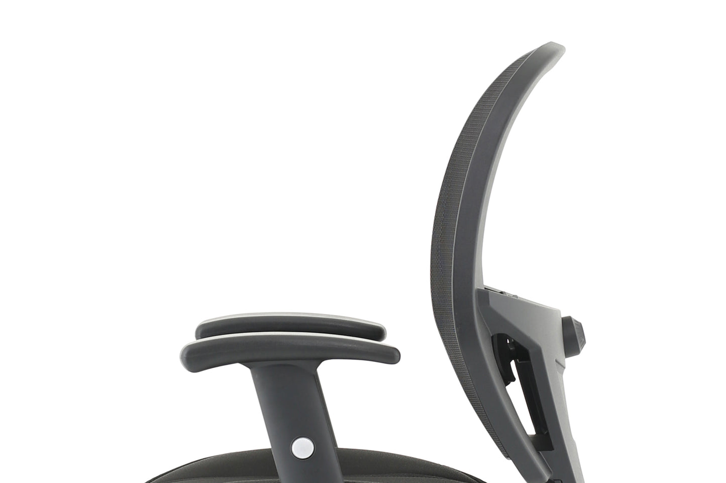 Denver High Mesh Back Black Task Operator Office Chair with Height Adjustable Arms - Optional Headrest