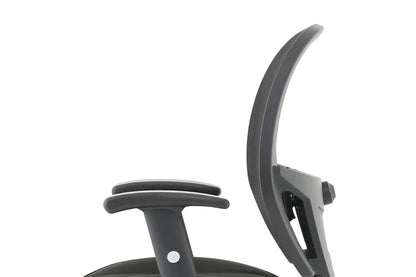 Denver High Mesh Back Black Task Operator Office Chair with Height Adjustable Arms - Optional Headrest