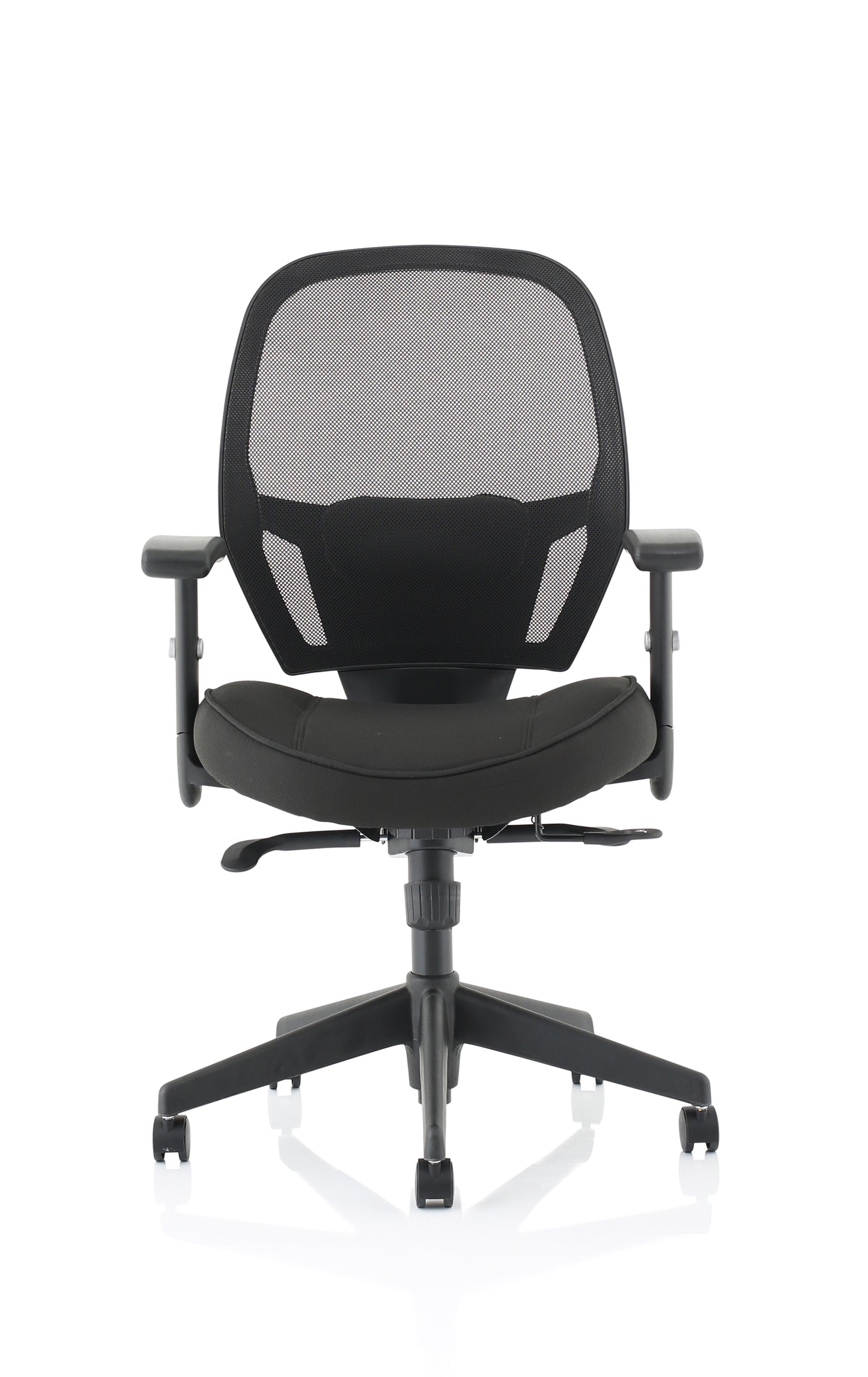 Denver High Mesh Back Black Task Operator Office Chair with Height Adjustable Arms - Optional Headrest