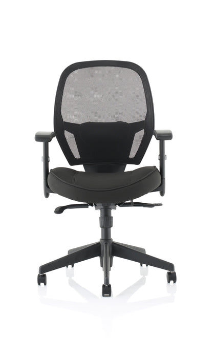 Denver High Mesh Back Black Task Operator Office Chair with Height Adjustable Arms - Optional Headrest