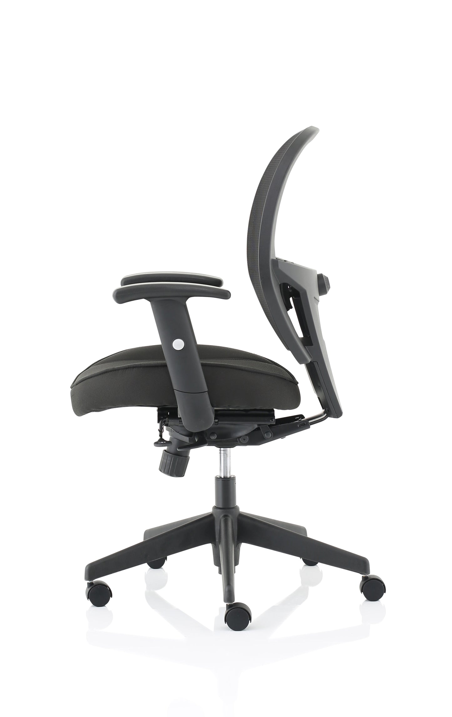 Denver High Mesh Back Black Task Operator Office Chair with Height Adjustable Arms - Optional Headrest