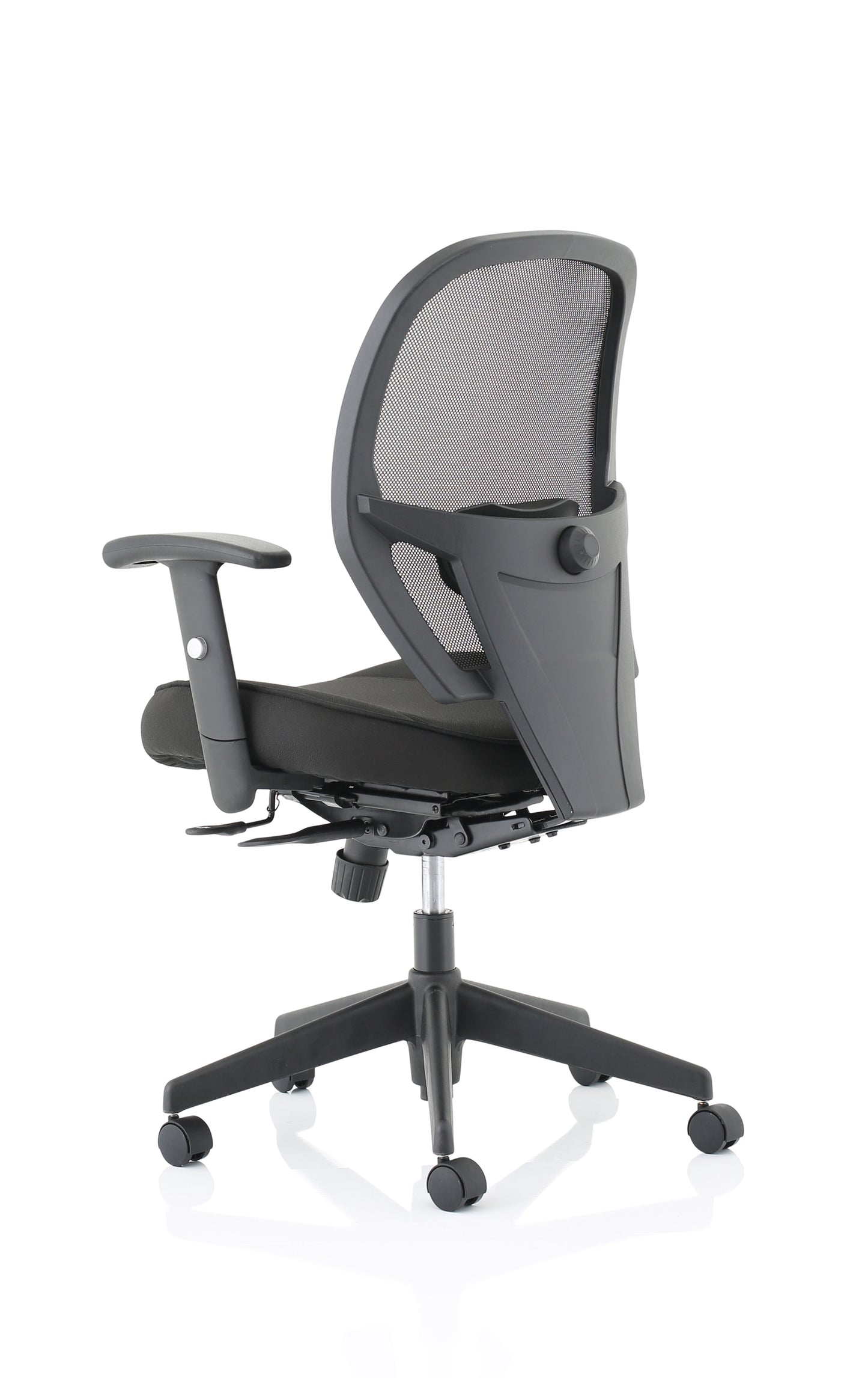 Denver High Mesh Back Black Task Operator Office Chair with Height Adjustable Arms - Optional Headrest