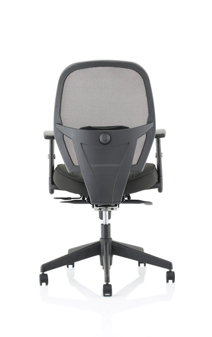 Denver High Mesh Back Black Task Operator Office Chair with Height Adjustable Arms - Optional Headrest
