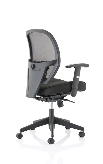 Denver High Mesh Back Black Task Operator Office Chair with Height Adjustable Arms - Optional Headrest