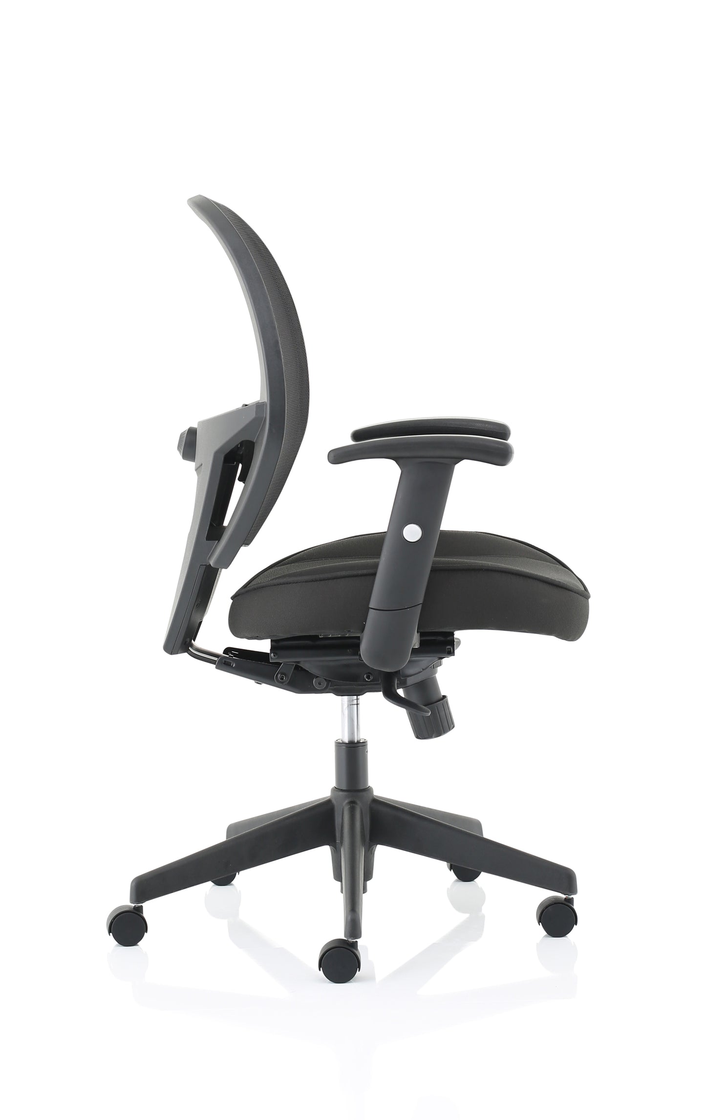 Denver High Mesh Back Black Task Operator Office Chair with Height Adjustable Arms - Optional Headrest