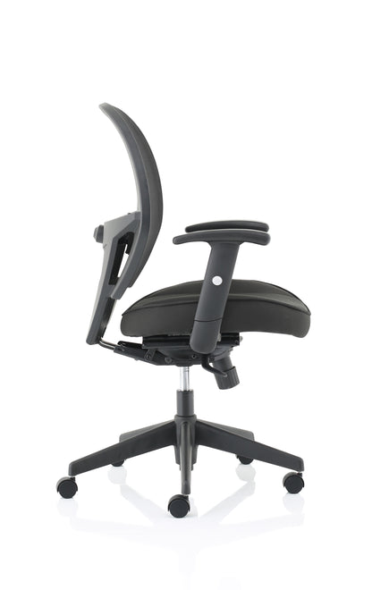 Denver High Mesh Back Black Task Operator Office Chair with Height Adjustable Arms - Optional Headrest