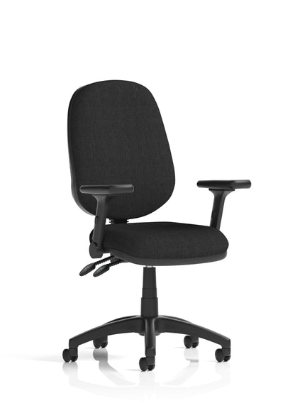 Eclipse Plus II Medium Back Task Operator Office Chair - Optional Arms - Multiple Seat Colour Options