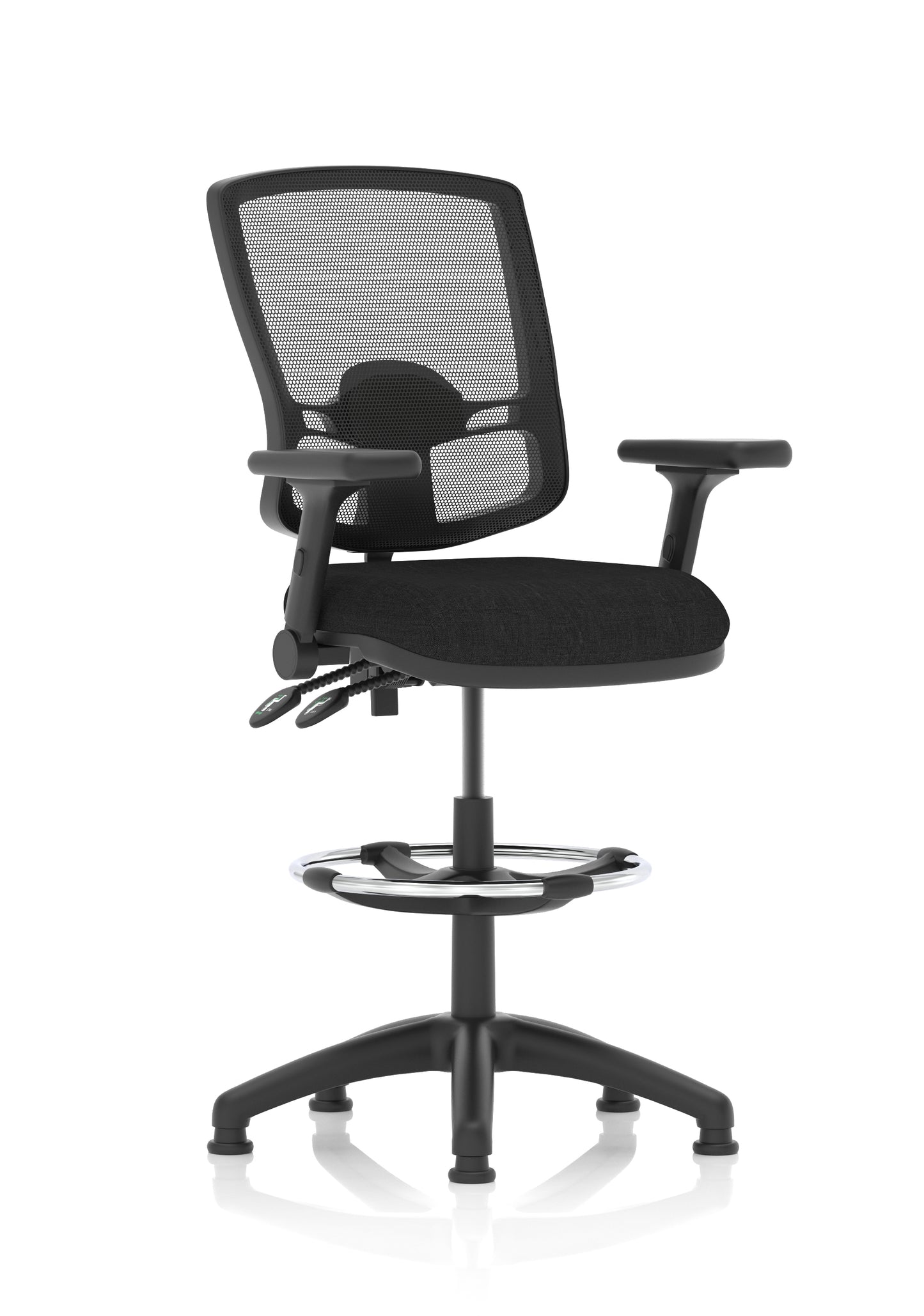 Eclipse Plus II Deluxe Mesh Back Task Operator Office Chair - Multiple Arm Options - Draughtsman Kit Option - Available in 20 Colour Choices