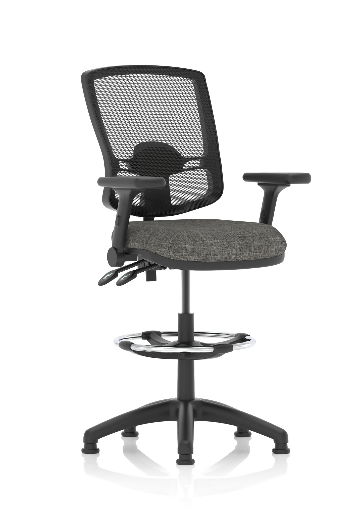 Eclipse Plus II Deluxe Mesh Back Task Operator Office Chair - Multiple Arm Options - Draughtsman Kit Option - Available in 20 Colour Choices