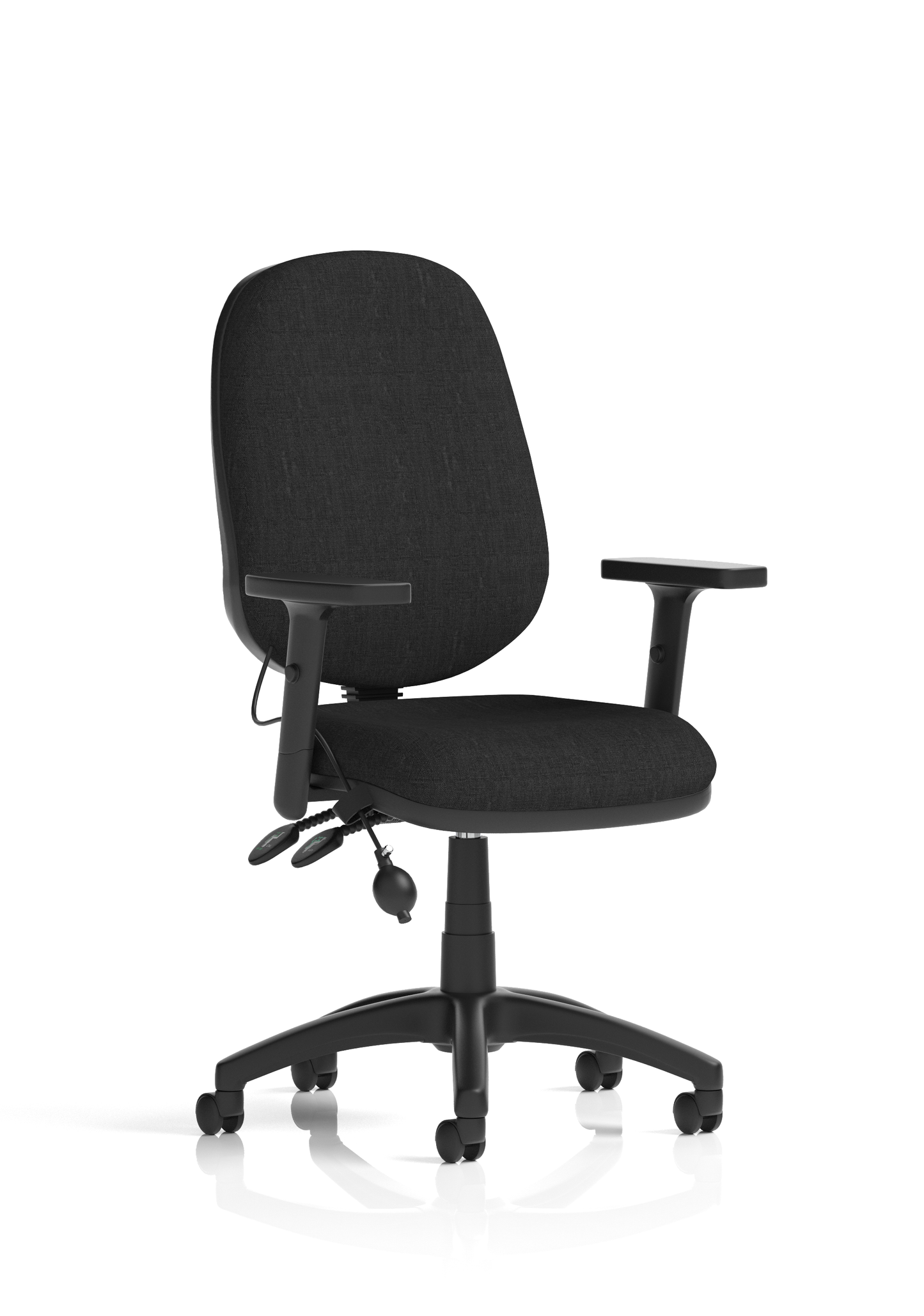 Eclipse Plus II Task Operator Office Chair With Pump Lumbar - Black, Blue or Charcoal Colour Option