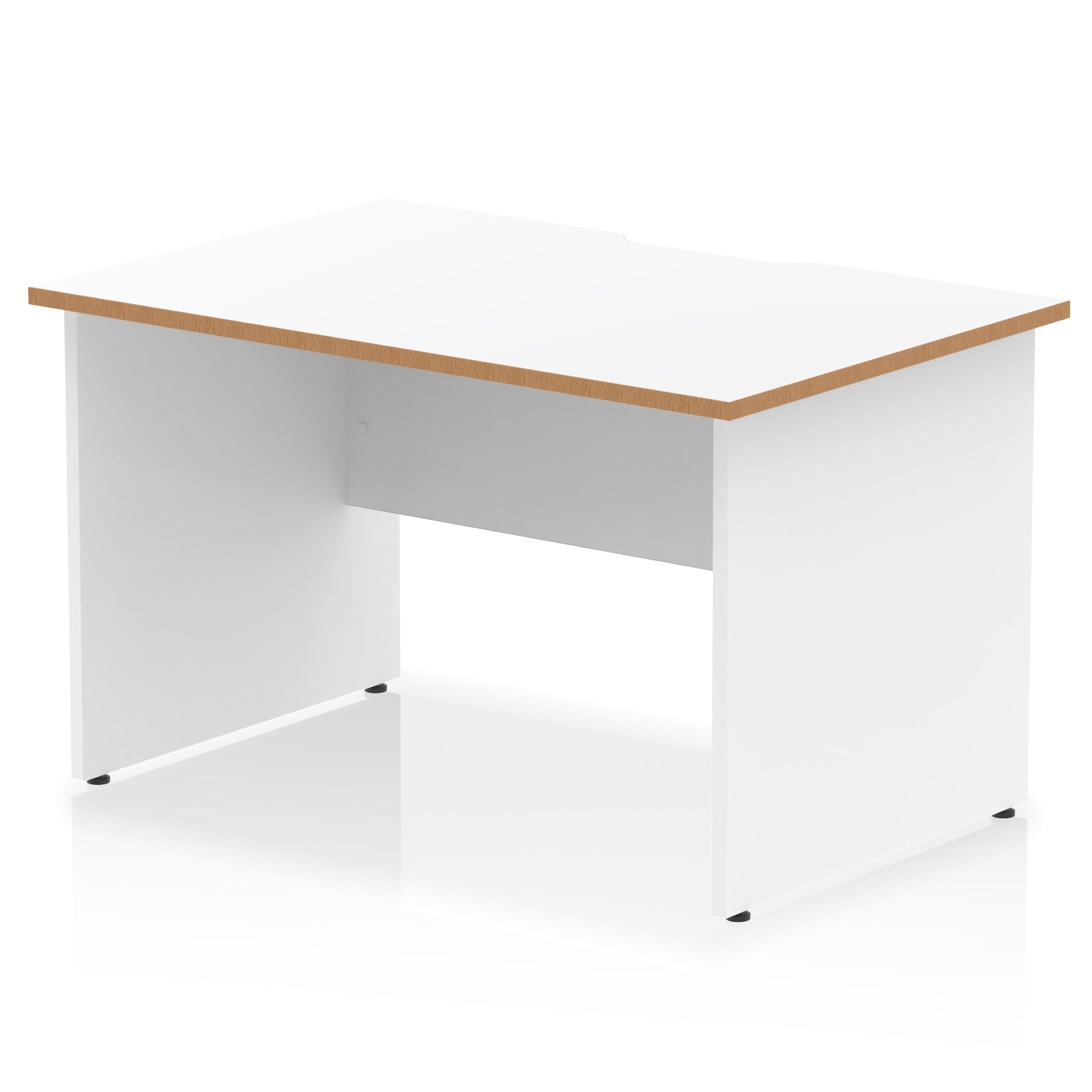 Impulse Scalloped Edge Straight Desk Panel End Leg - 1200mm - Multiple Colour Options