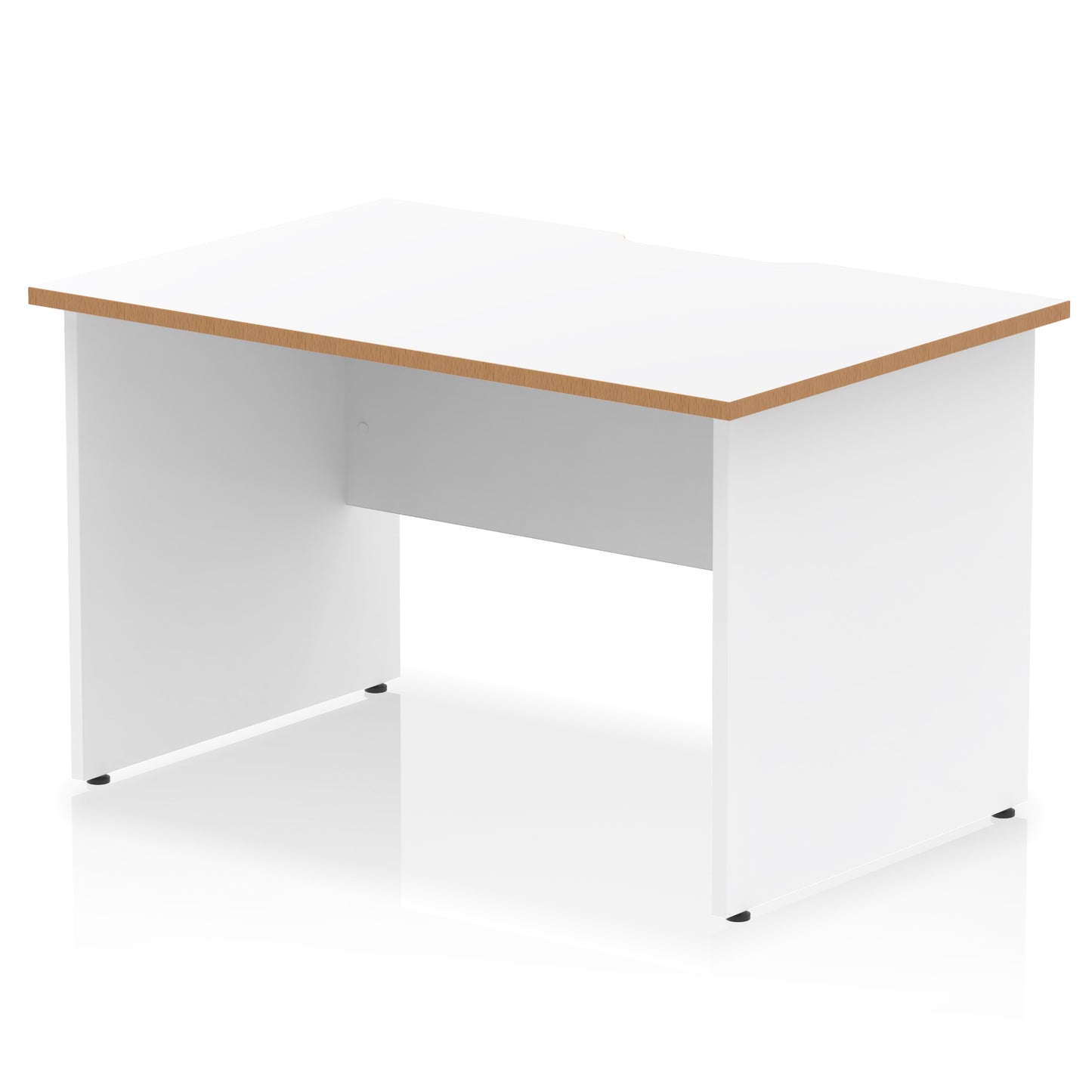 Impulse Scalloped Edge Straight Desk Panel End Leg - 1200mm - Multiple Colour Options