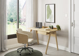 Contemporary Quality Home Office Desk with Drawer in Oak - 1250mm - PC811