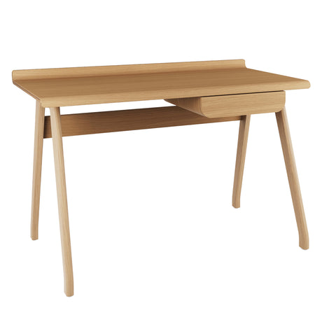 Contemporary Quality Home Office Desk with Drawer in Oak - 1250mm - PC811