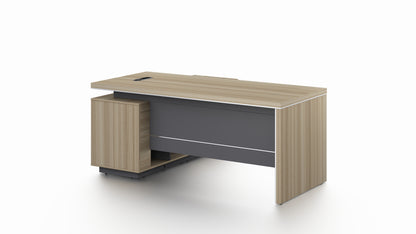 Modern Home Golden Oak Corner Executive Office Desk with Integrated Storage - 1600mm or 1800mm - PM02-D01