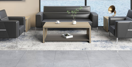 Modern Executive Golden Oak Rectangle Coffee Table - 1200mm - PM02-F0112