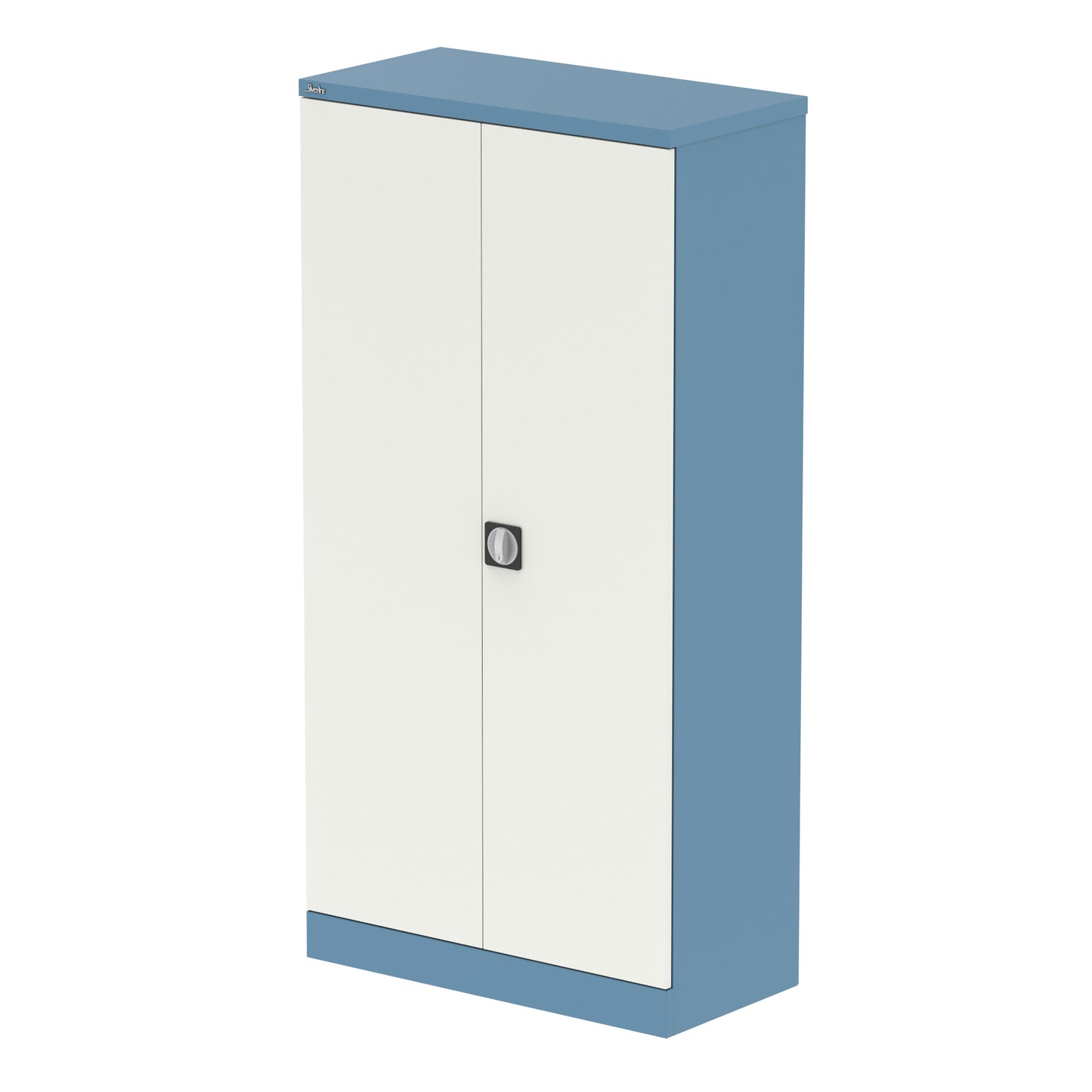 Qube Stationery 2-Door Cupboard With Shelves - 915mm Wide - Multiple Colour Options