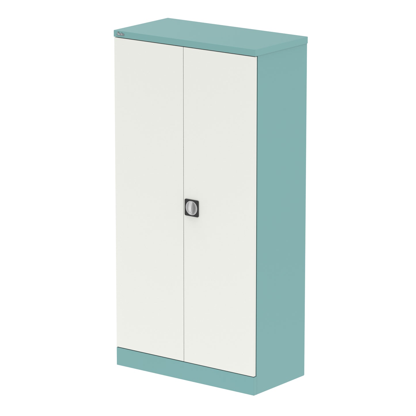 Qube Stationery 2-Door Cupboard With Shelves - 915mm Wide - Multiple Colour Options