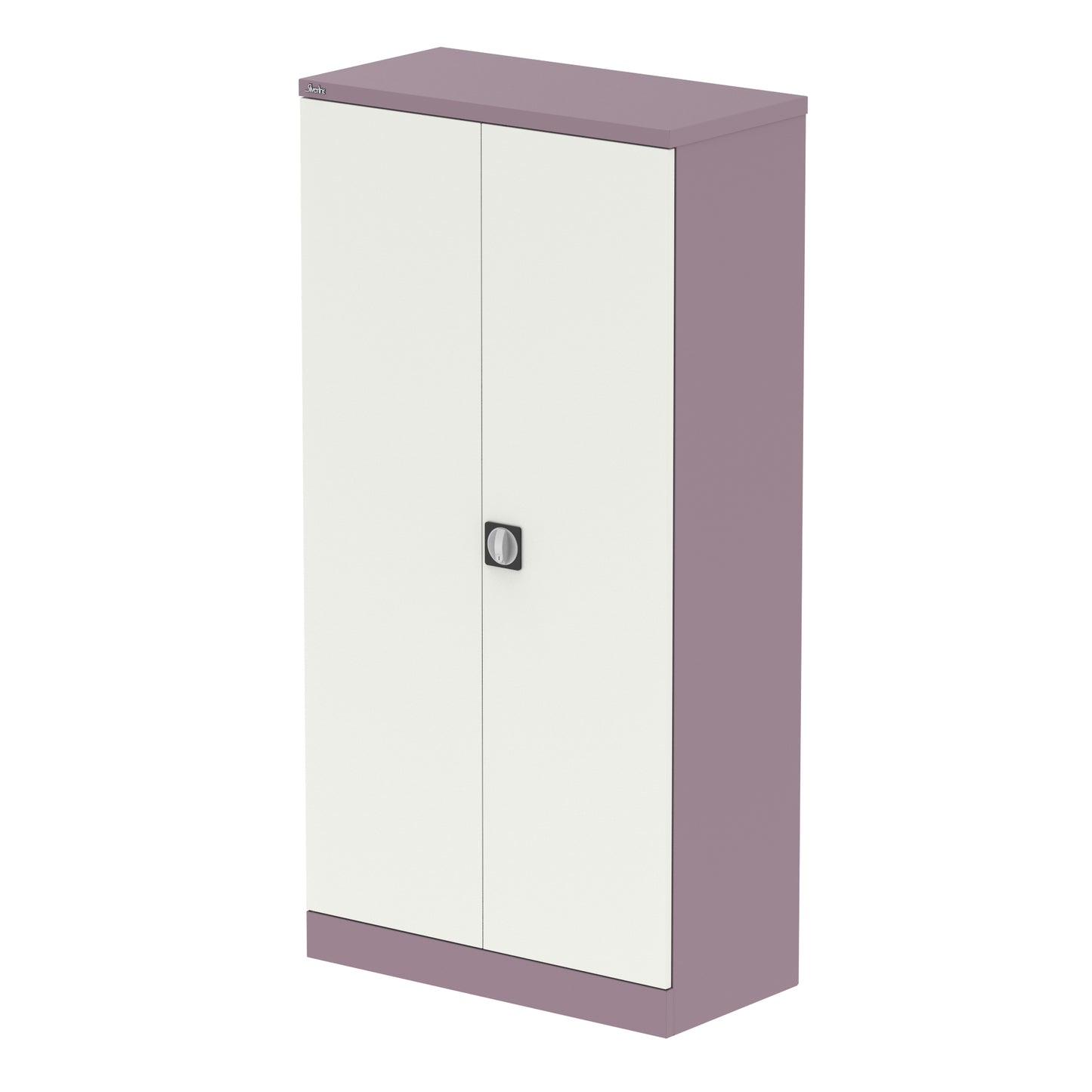 Qube Stationery 2-Door Cupboard With Shelves - 915mm Wide - Multiple Colour Options