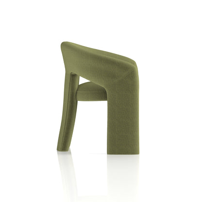 Boho Green Fabric Accent Chair