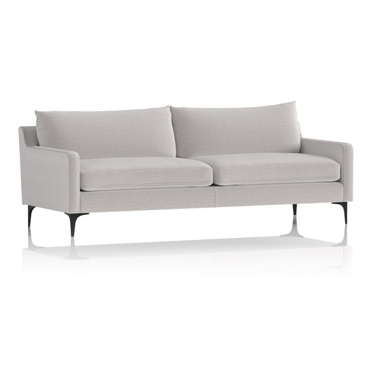 Emmy Cushioned 3 Seater Light Grey Boucle Fabric Sofa