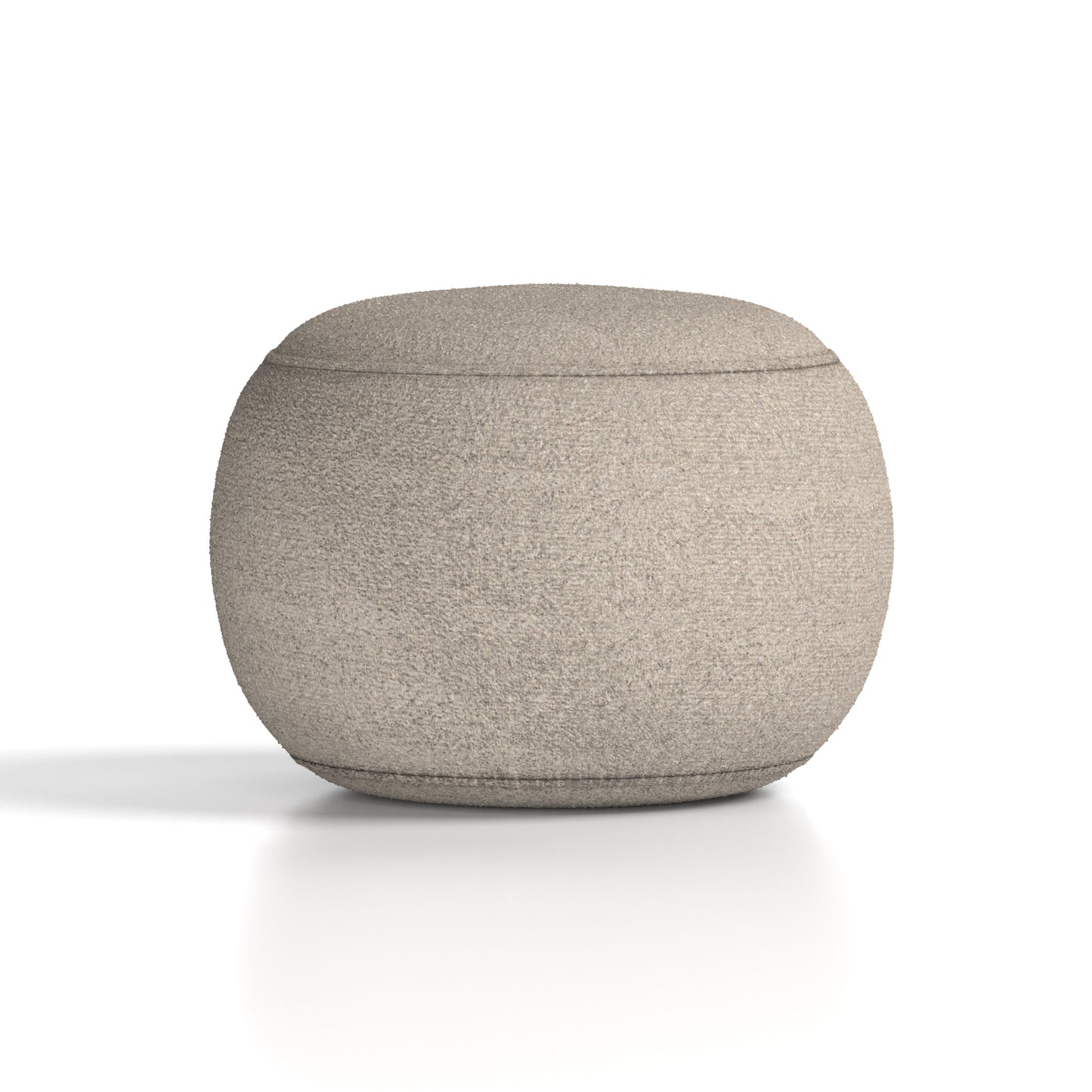 Phoebe Cream Boucle Fabric Footstool