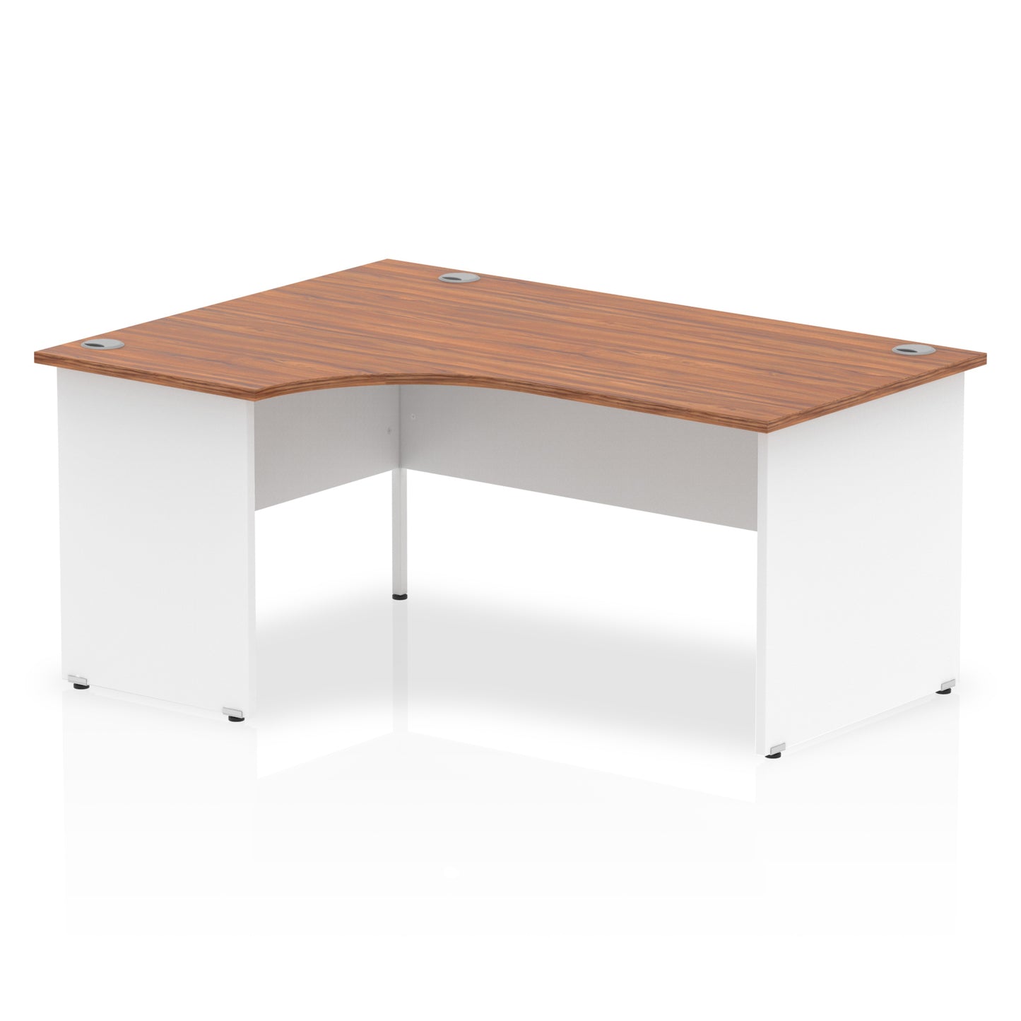Impulse Left Hand Crescent Desk Panel End Leg - 1600mm - Multiple Colour Options